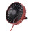 Roter Auto Mini Fan Aus ABS Stoßfest Für Kühlung 7