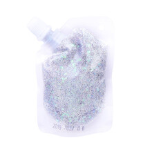 1 Beutel Glitzernde Gel Pailletten Für Körper Gesicht Silber