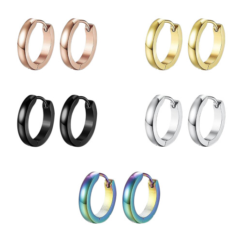 5Stk Ohrstecker Bunt Ohrhänger Modern