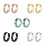 5Stk Ohrstecker Bunt Ohrhänger Modern 8