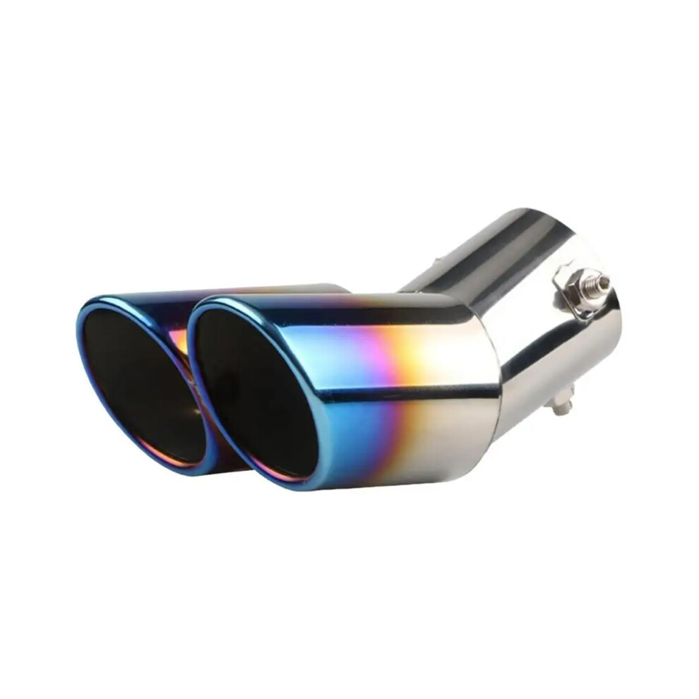 Car Exhaust Tip Stainless Steel Dual Outlet Rustresistant Rear Muffler Noise Reduction 9119770029898