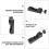 Mesureur Bougie Aluminium Solide Usage Auto Noir 8