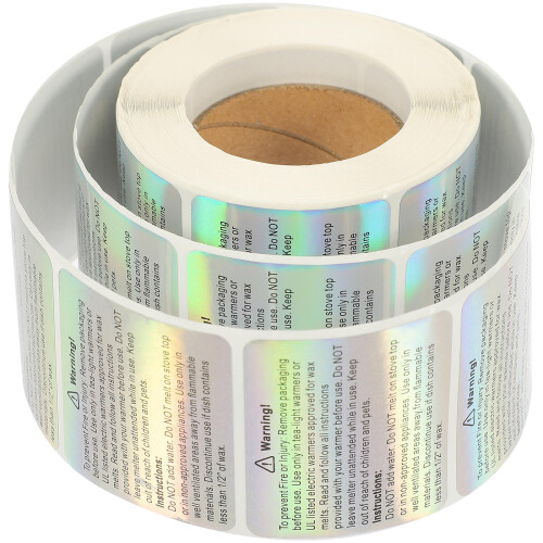 Stickers Avertissement Bougie Surface Lisse