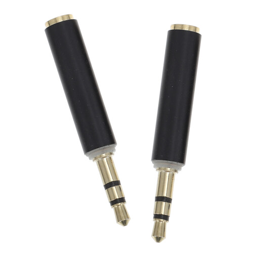 2 Vrouwelijk Mannelijk Jack Plug Audio Adapter