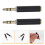 2 Vrouwelijk Mannelijk Jack Plug Audio Adapter 3