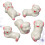 5Pcs Pig Shape Ceramic Chopstick Holder White Spoon Rest for Dining 9