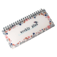 Twin-coil Binding Planner Notebook Personal-flowers and birds