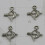 100 Bogen Und Anhänger Legierung Für Schmuck 4