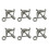 100 Bogen Und Anhänger Legierung Für Schmuck 5
