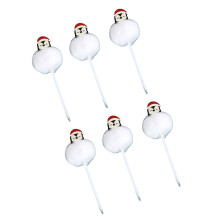 6 Pcs/Set 0.7mm Christmas Ballpoint Pen Smooth-white penguin