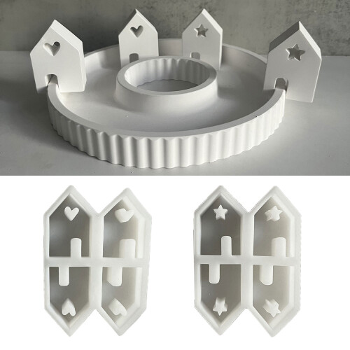 Sternhaus Silikonformen Hausform Harzform Backformen DIY-Liebe 8 2