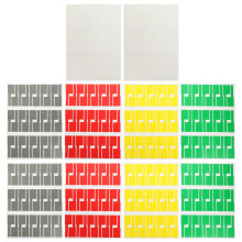 10 Blatt Kabelorganizer Aufkleber Kabelmarkierungen