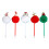 6 Pcs/Set 0.7mm Christmas Ballpoint Pen Smooth-white penguin 2