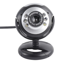 Usb 6-Led Web Cam 0,6 Mit Mikrofon Klemme Für Pc Laptop