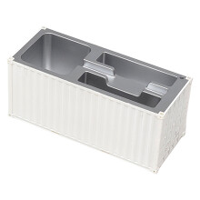 Pen Holder Name Card Holder Shipping Container Storage-White 1