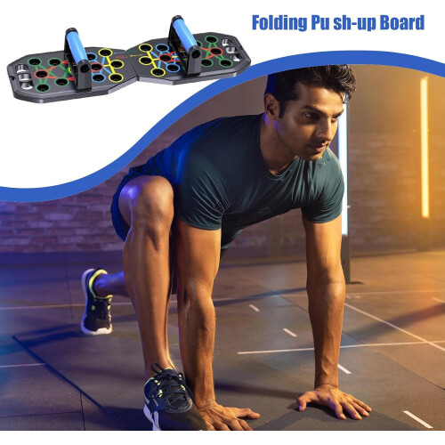 Pushup board  Foldable pushup stand  Nonslip grip  Home workout equipment 1