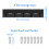 Horizontal Organization Pocket Chart with 4 File Pocket-Black 4