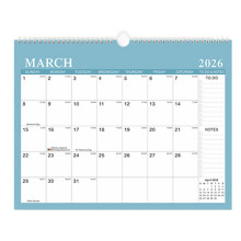 Stilvoller Wandkalender für 2026 mit dickem Papier und-Macaron