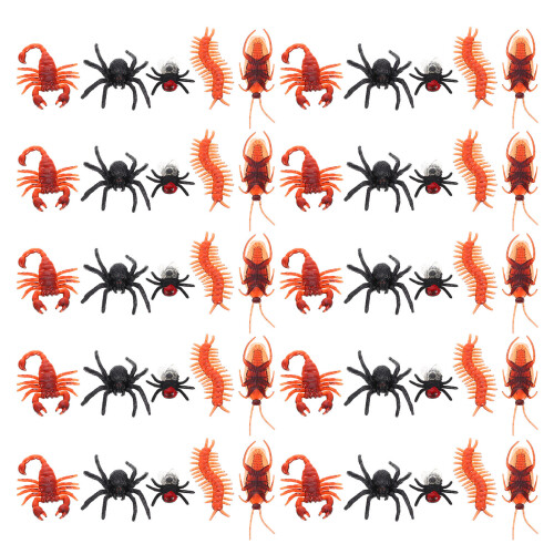 50Pcs Centipede Models Scorpion Shaped Fake Cockroach Prank Prop