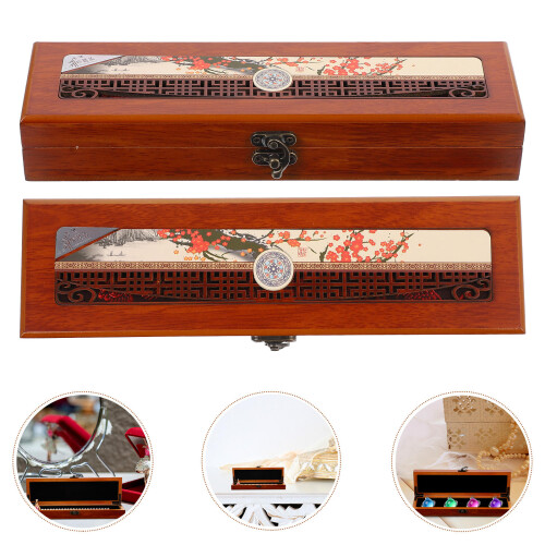 Schmuck Aufbewahrungsbox Retro Holz Organizer 1