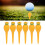 6Pcs Kunststoff Golf Tack Nagel Cartoon Ball Tee 11