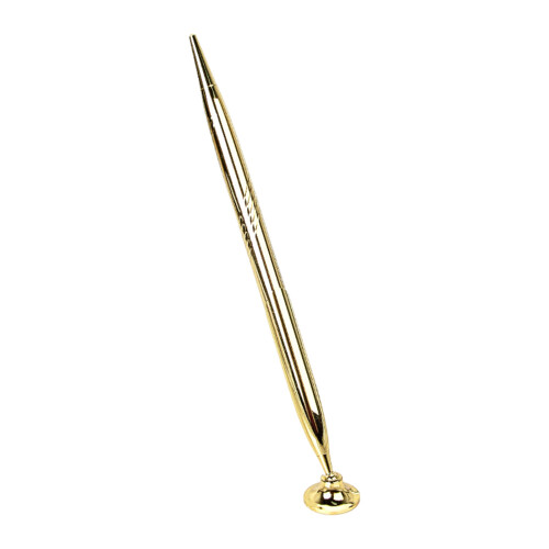 Counter Service Pen with Base Ballpoint Pen Reception Pen-Gold