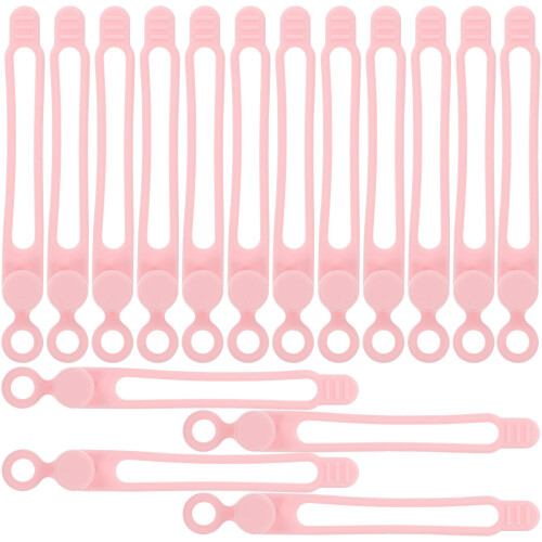 16St Flexibele Siliconen Kabelbinders Voor Draadbeheer Thuis 1