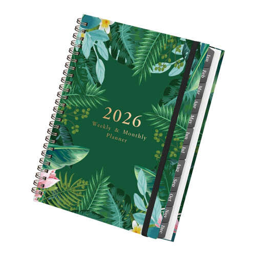 2026 Terminplaner, Tagesplaner,-grüne Rebe