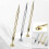 Counter Service Pen with Base Ballpoint Pen Reception Pen-Gold 6
