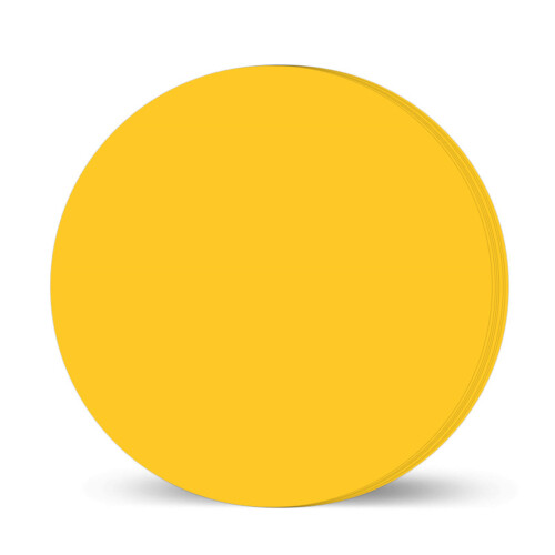 Large Circles 13 Inchieces 20Round Cutouts-20 sheets lemon yell