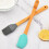5 Silikon-Backset Cremespachtel Bambusgriffe Spachtel Backpinsel 7