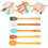 5 Silikon-Backset Cremespachtel Bambusgriffe Spachtel Backpinsel 6