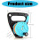 Diving roller, 46 m/150 ft line, diving roller with ratchet function and handle stop switch for underwater activities black 5