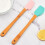 5 Silikon-Backset Cremespachtel Bambusgriffe Spachtel Backpinsel 8