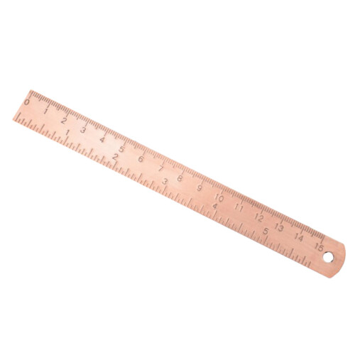 Règle Cuivre Rosé Outil Mesure Pour Architectes