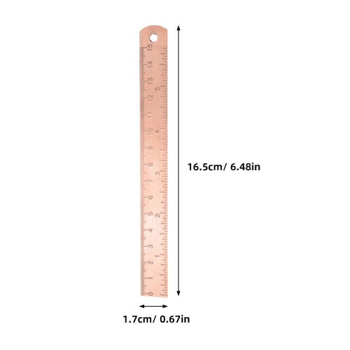 Règle Cuivre Rosé Outil Mesure Pour Architectes 2