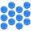 12Pcs Openable Raffle Balls Colored Party Props 11