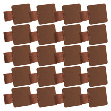 20Pcs Notebook Adhesive Pen Rings Elastic Pen Holders Rings-Tan