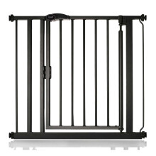 (Negro mate, 82.2cm - 89.2cm) Bettacare Puerta de Seguridad con Cierre Automático