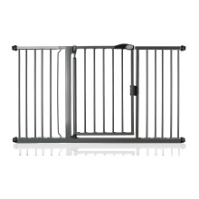 (Gris grafito, 147cm - 154cm) Bettacare Puerta de Seguridad con Cierre Automático