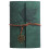 Leather Journal Notebook Refillable Notebook 160-dark green 1