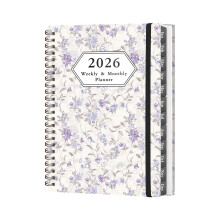 Akademischer Businessplaner 2026 mit To-Do-Listen-Blumenpapier