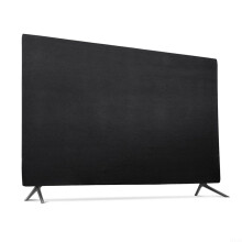 Dust cover for 43/49/55 inch screens – stylish nylon, elastic, black silver (49 inch black)