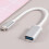 1Stück Type-C OTG Adapter Anschließen USB (Weiß) 2