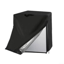 Refrigerator Cover For Mini Fridges 20x20x21 Inch Waterproof Oxford Fabric With Storage Pockets And Adjustable Drawstring
