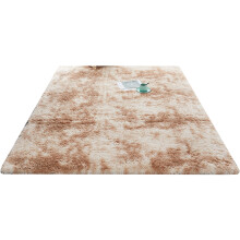 Tapete felpudo macio e fofo para quarto de bebê, tapete antiderrapante tie-dye com esponja de alta densidade para brincadeiras seguras.