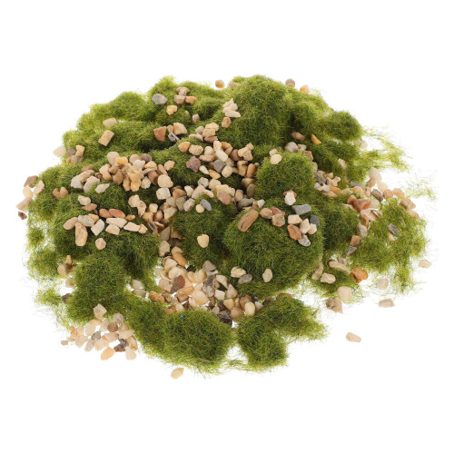 1Set Static Grass Mit Kieseln Für Miniaturlandschaft & DIY