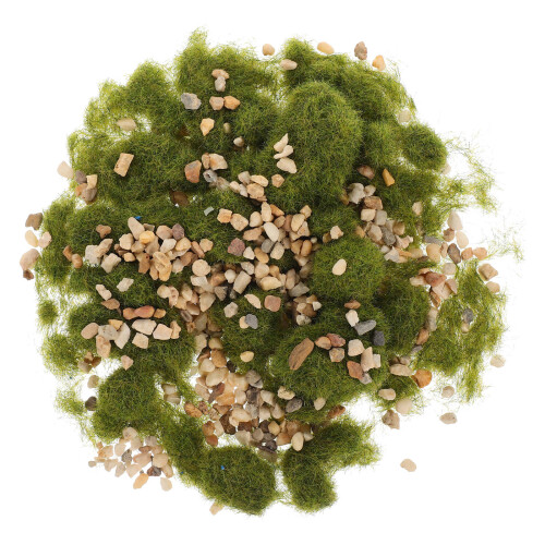 1Set Static Grass Mit Kieseln Für Miniaturlandschaft & DIY 2