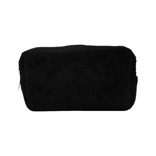 Large Capacity Pencil Bag Plush Pen Case Multipurpose Pen-Black
