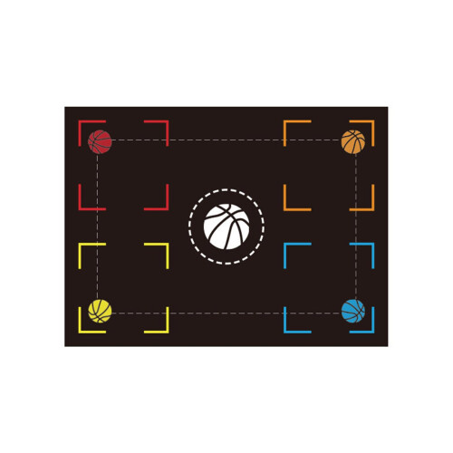 Basketball Steps Training Mat Indoor Practice Mat Basketball Traction Plan Ref: 9122